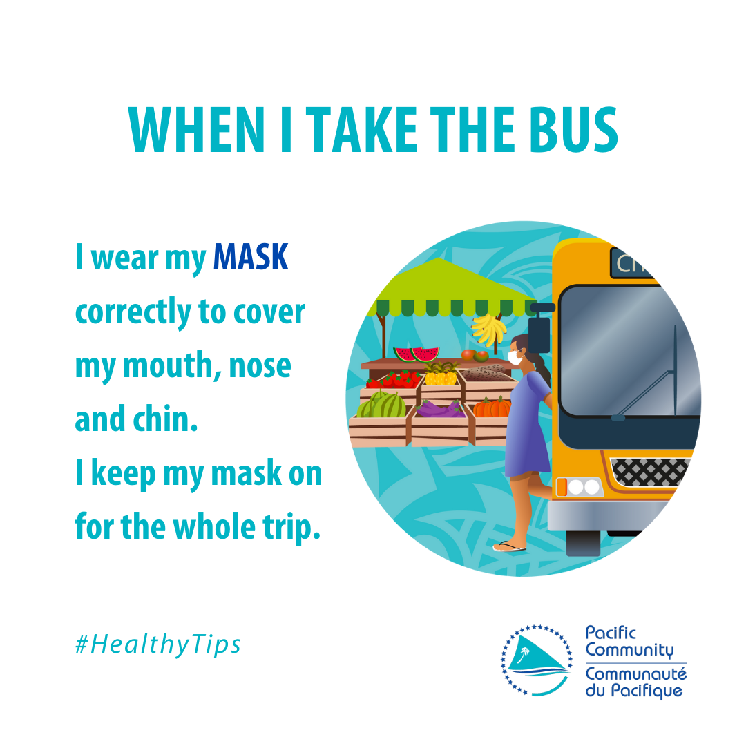 When I take the bus, wear a mask